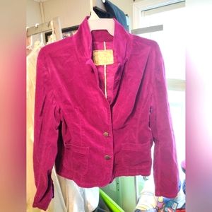 Freestyle Revolution women's long sleeve jacket, metal buttons, size 2X, purple